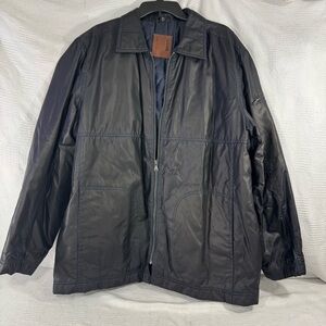 Vertical‎ by Robert Comstock Mens Full Zip Solid black Winter Jacket Size xlarge